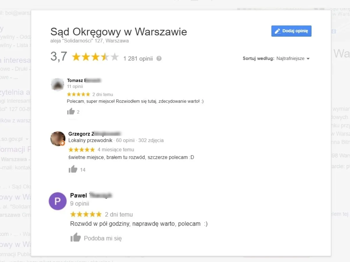 Zadowoleni klienci