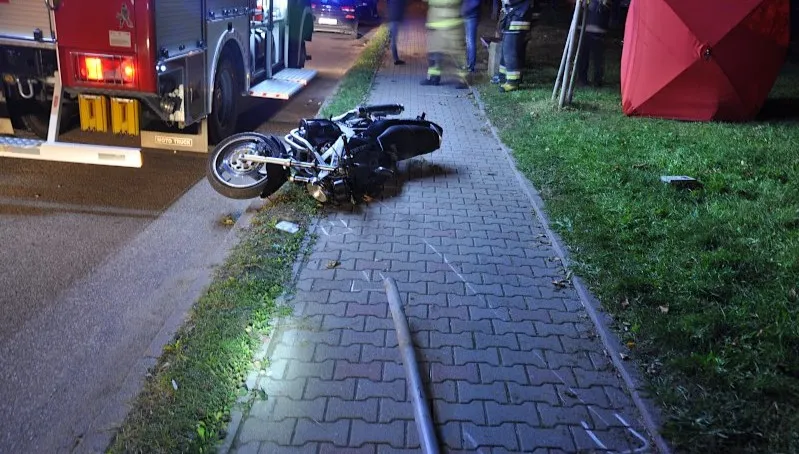 27-letni motocyklista zginął w wypadku