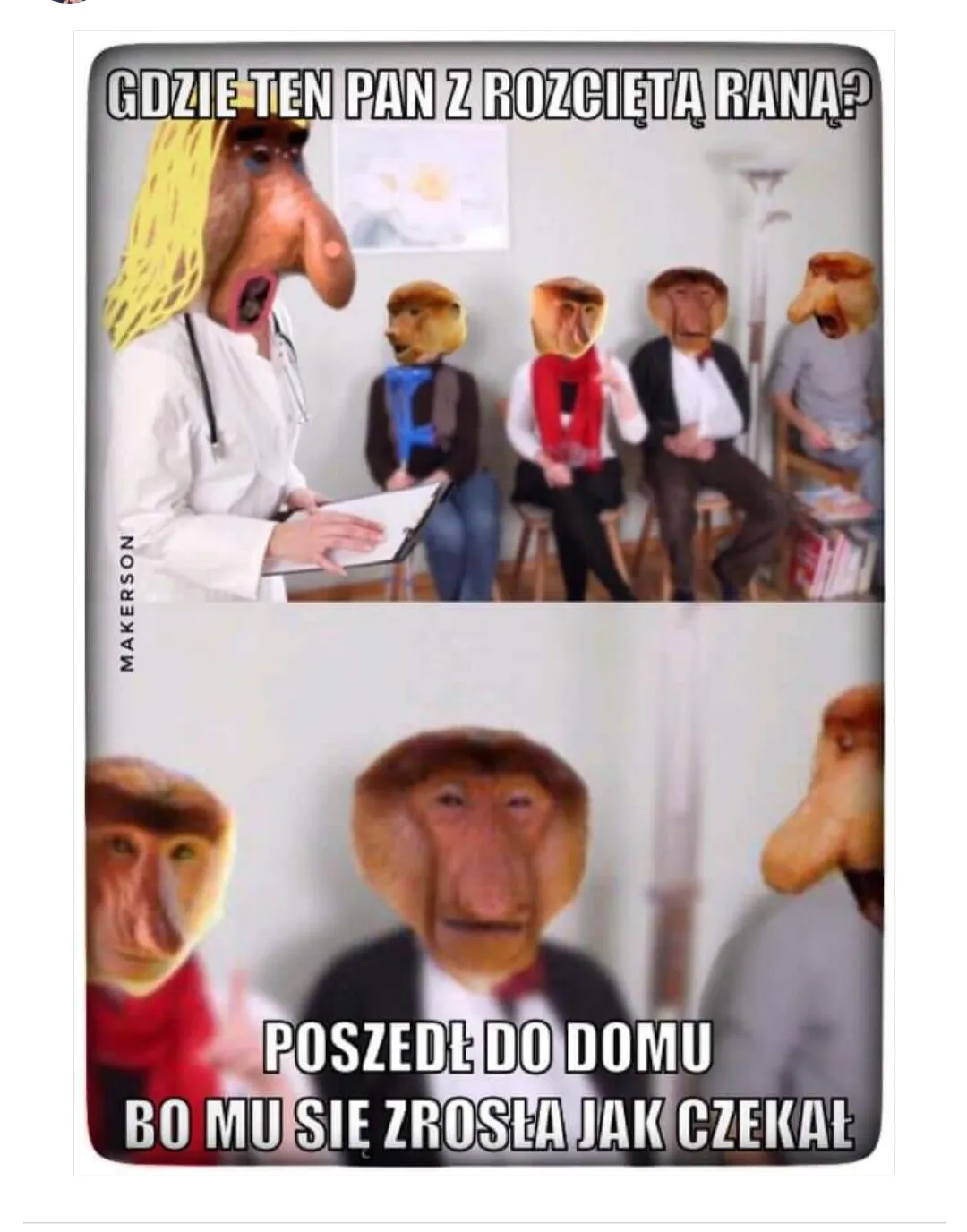 Pan z raną sobie poszedł