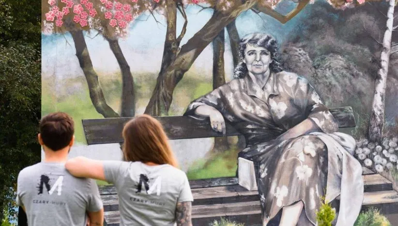 Piękny mural Zofii Nałkowskiej!