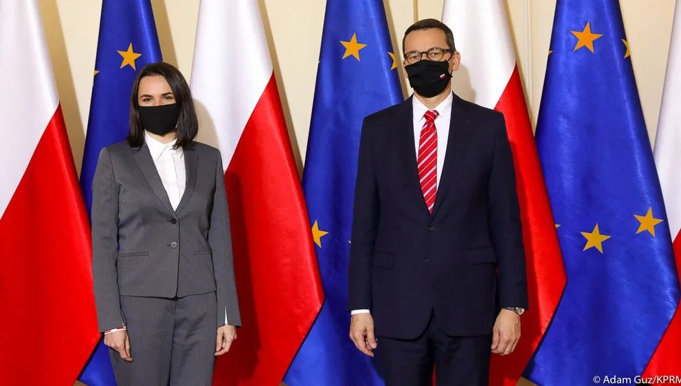Po spotkaniu premiera z Cichanouską. Omówiono dalszą pomoc opozycji i represjonowanym