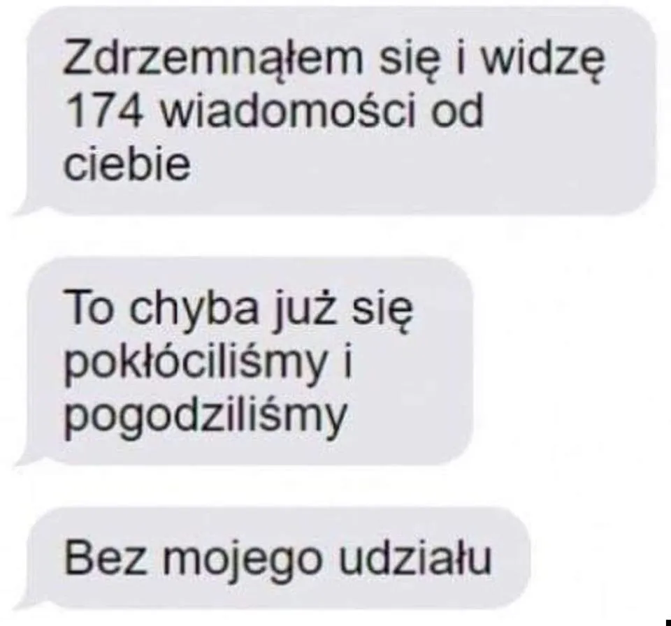 Bez mojego udziału