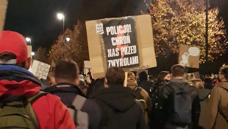 Protest zablokował rondo Dmowskiego