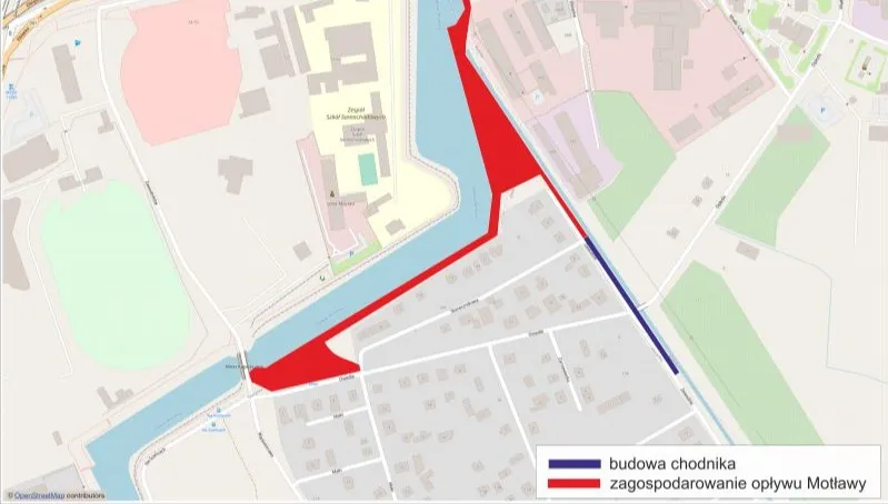 Powstanie nowy wał przeciwpowodziowy nad Opływem Motławy