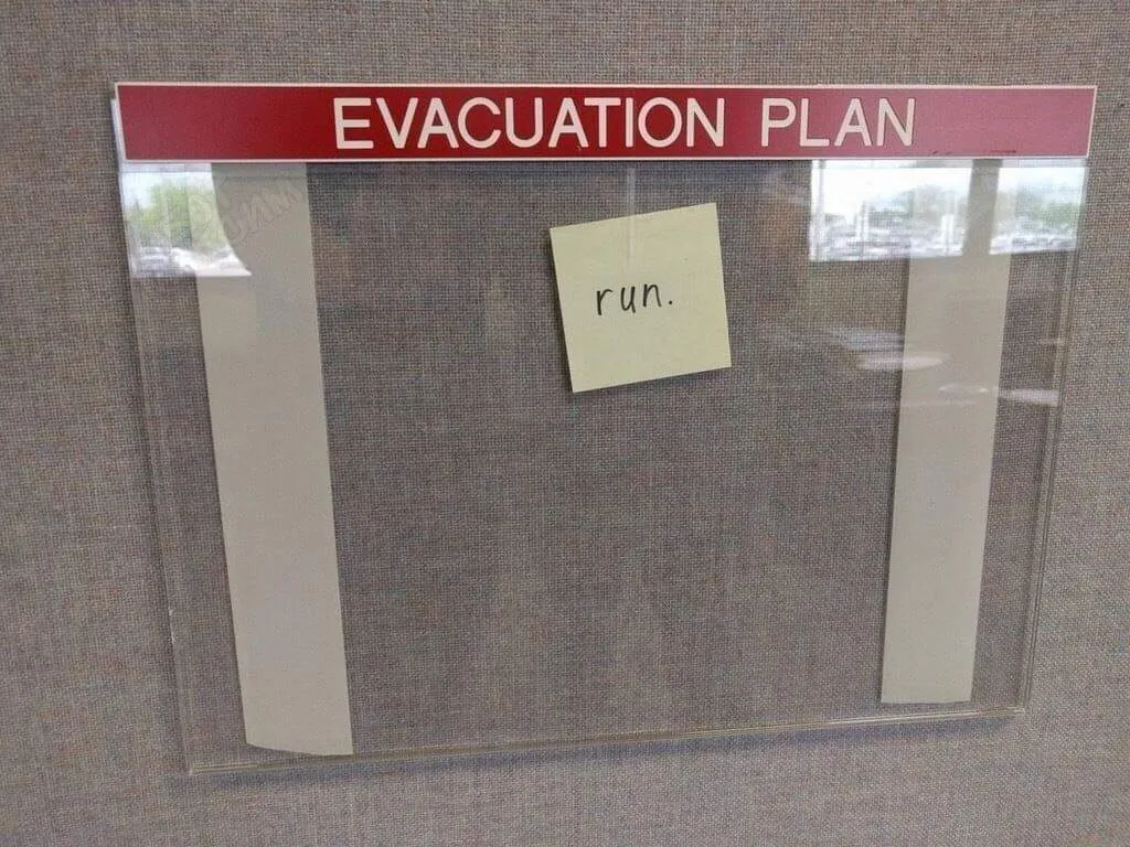 Plan ewakuacji: "Uciekaj"