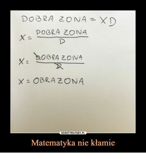 Matematyka nie kłamie