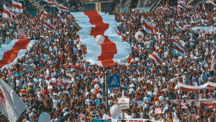 Niezwykły protest Białorusina