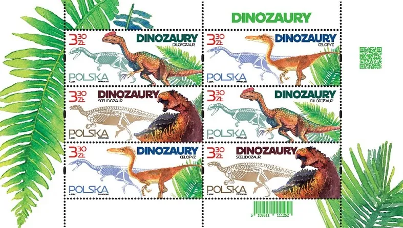 Gratka dla kolekcjonerów. Poczta Polska wypuściła znaczki z dinozaurami