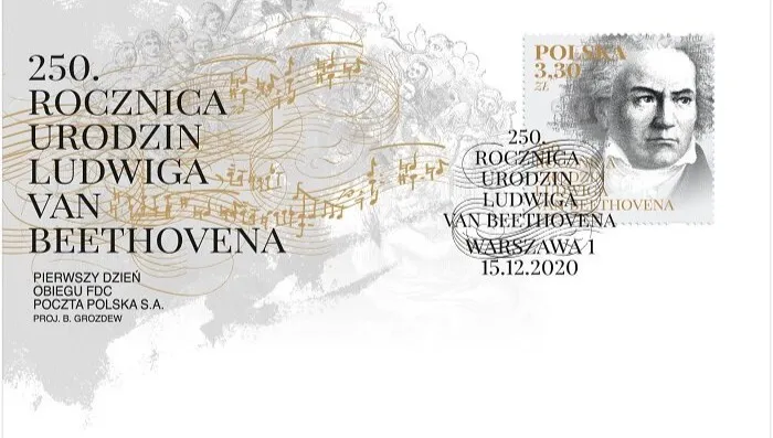 Poczta emituje znaczek z Beethovenem