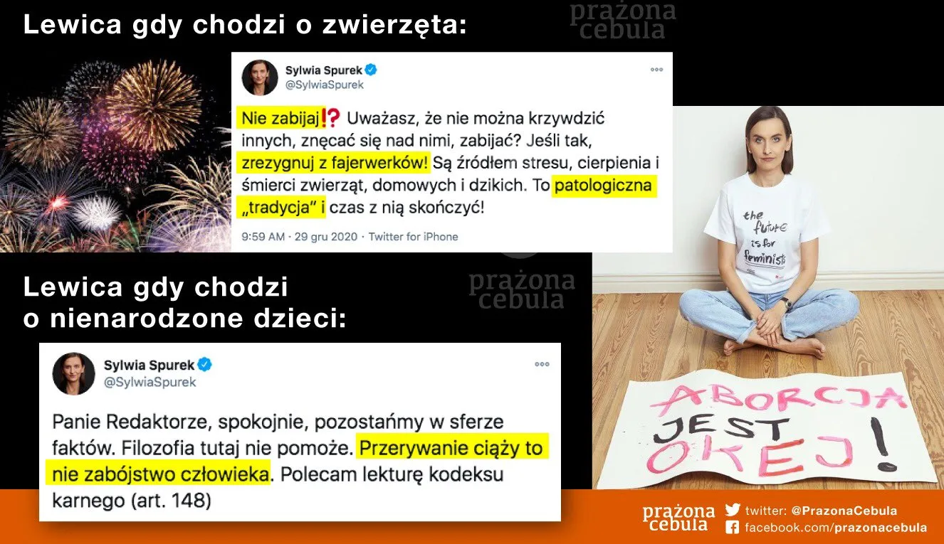 Aborcja vs. fajerwerki