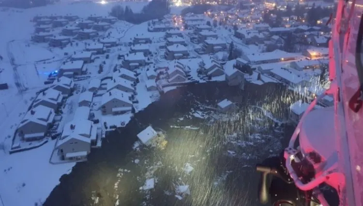W pobliżu Oslo znów osunęła się ziemia. Służby wstrzymały poszukiwania