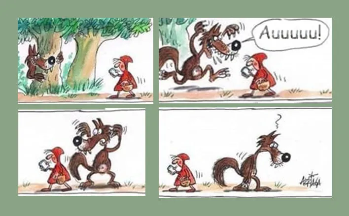 Kapturek ze smarfonem
