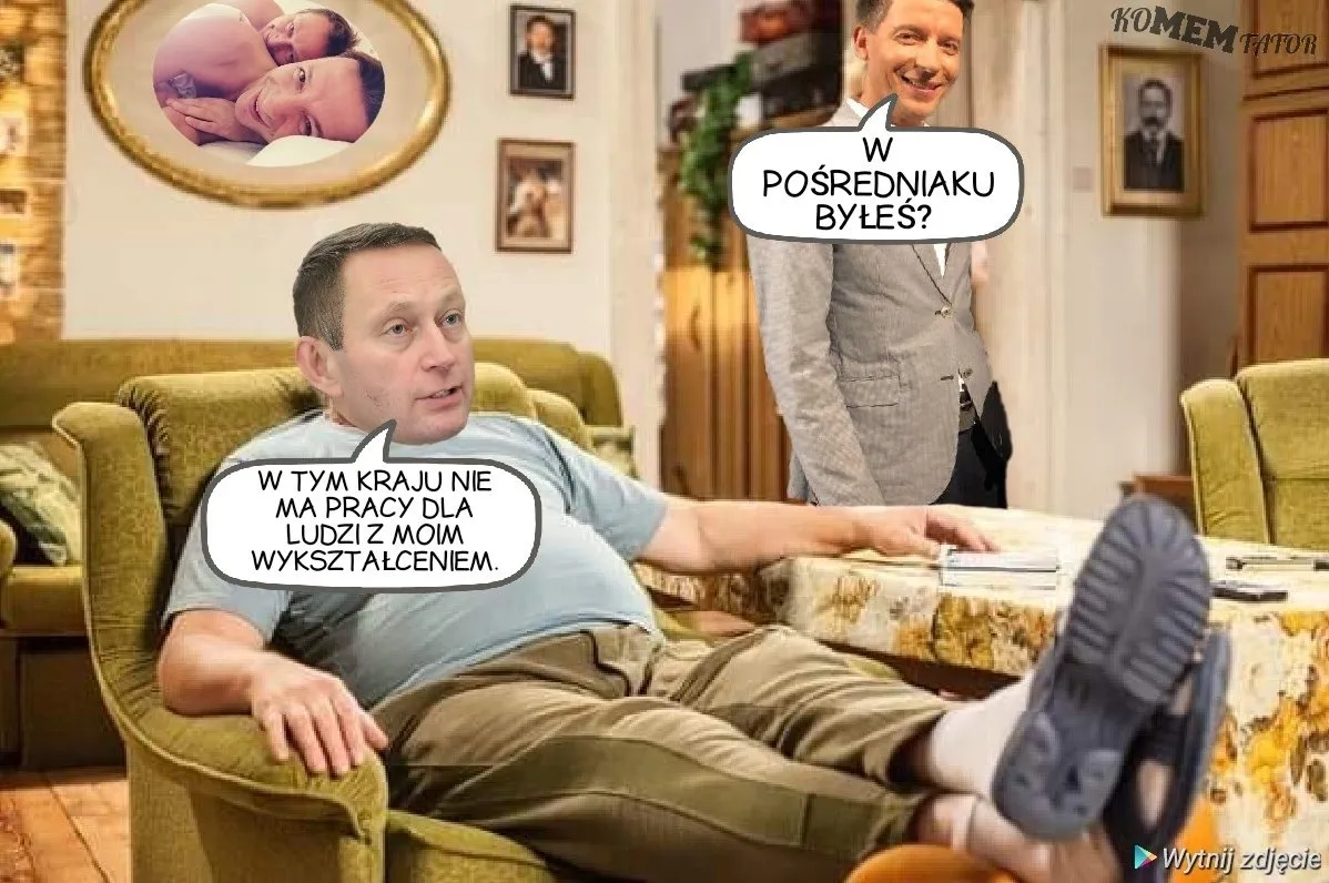 W pośredniaku byłeś?