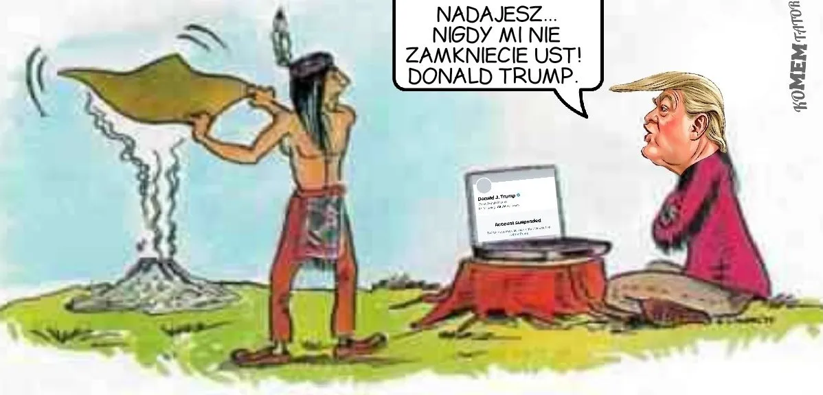 Donald Trump nadaje