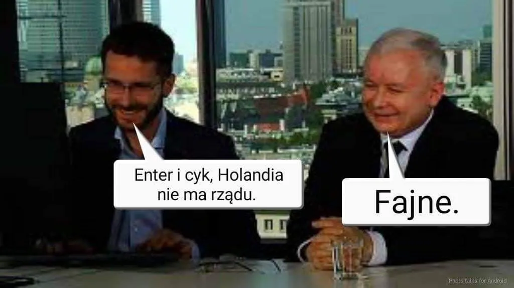 Enter i cyk - Holandia nie ma rządu