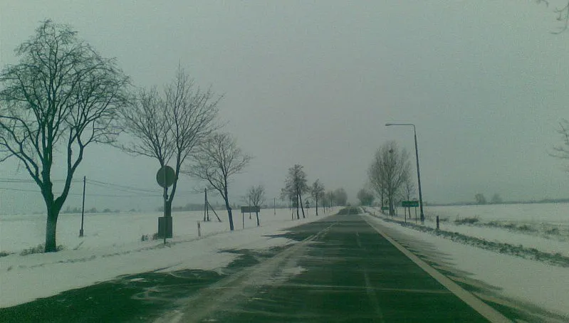 Normalny ruch na drodze koło Świecia