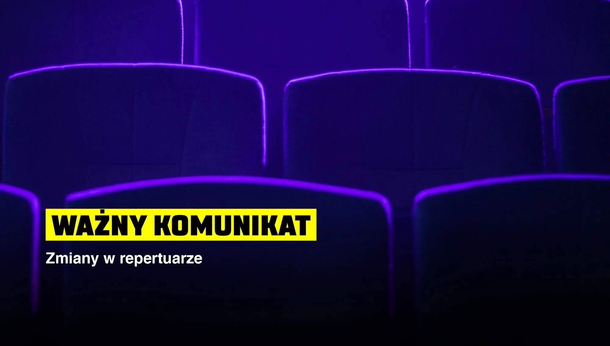 Koronawirus: Teatr Nowy odwołał spektakle