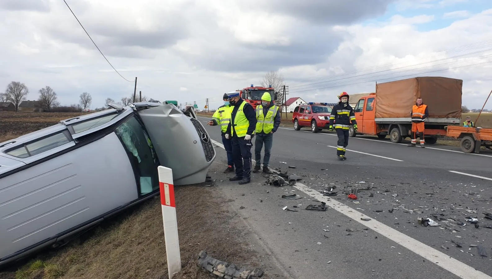 Tragiczny wypadek na dk 91 w Ostaszewie