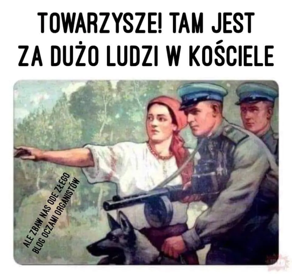Za dużo ludzi w kościele