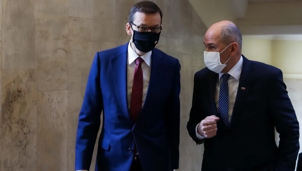 Spotkanie premierów Polski i Słowenii. Morawiecki: Dobrze jest mieć takiego przyjaciela