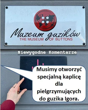 Teraz zrzuta na muzeum guzików