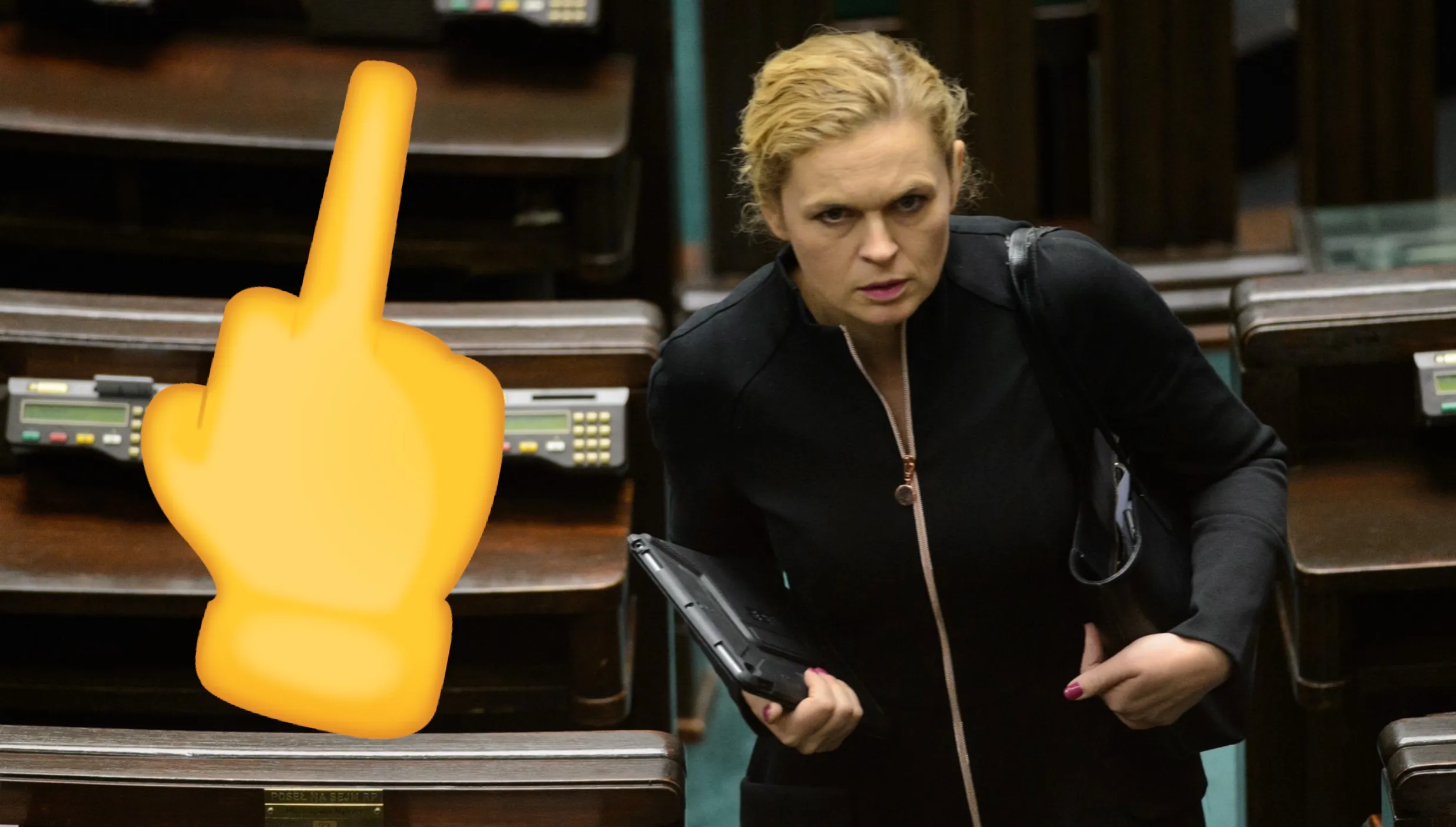Nowacka śle osobliwe pozdrowienia Rozenkowi. „Sorry, wada wzroku :)” - pisze