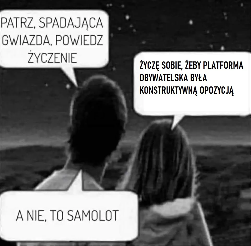 A nie, to samolot...