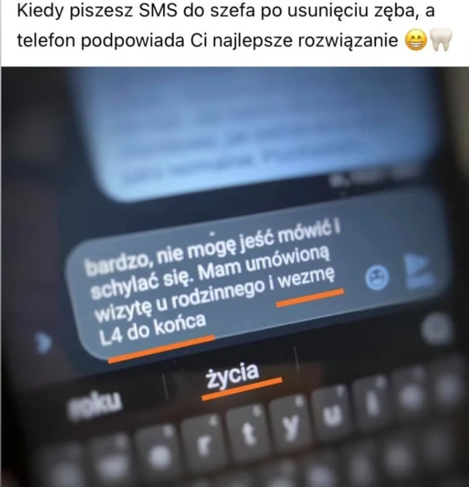 Sms do szefa