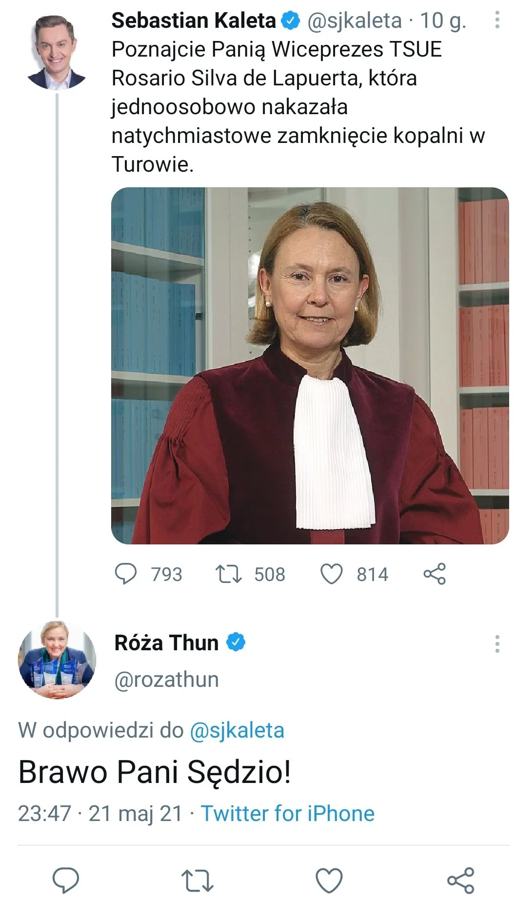 Thun zadowolona