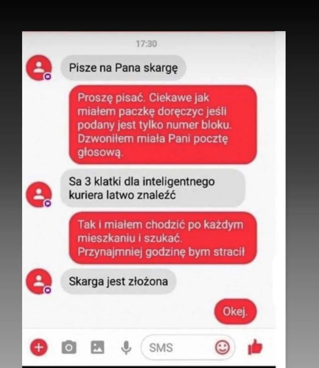 Skarga na kuriera