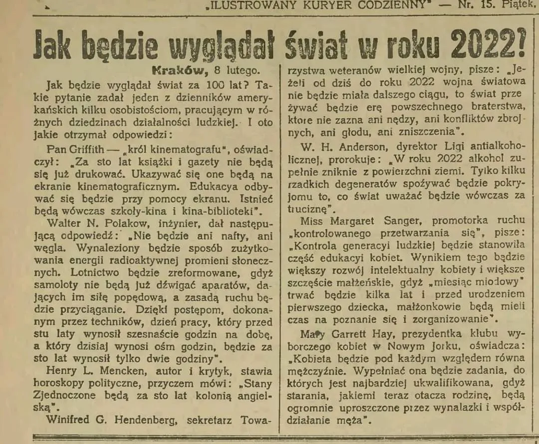 Artykuł z 1923