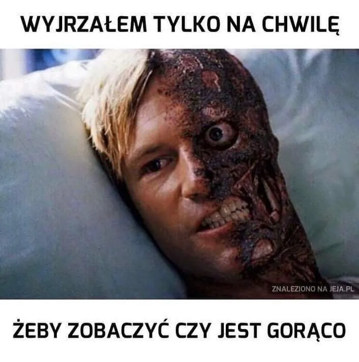 Wyjrzał na chwilę z domu