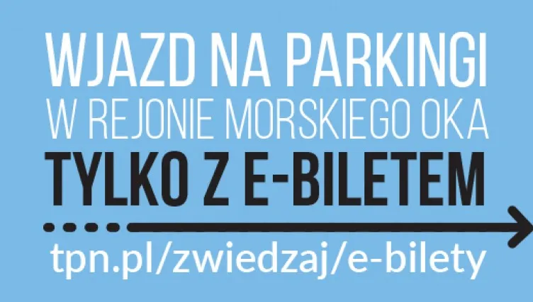 Morskie Oko: parkingi tylko na e-bilety