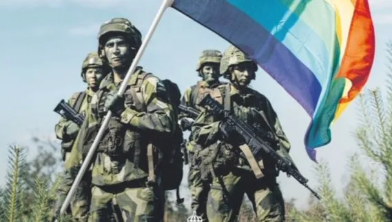 Już wiadomo po co Szwecji armia. Żeby broniła „prawa do życia według własnego uznania”... pod flagą LGBT