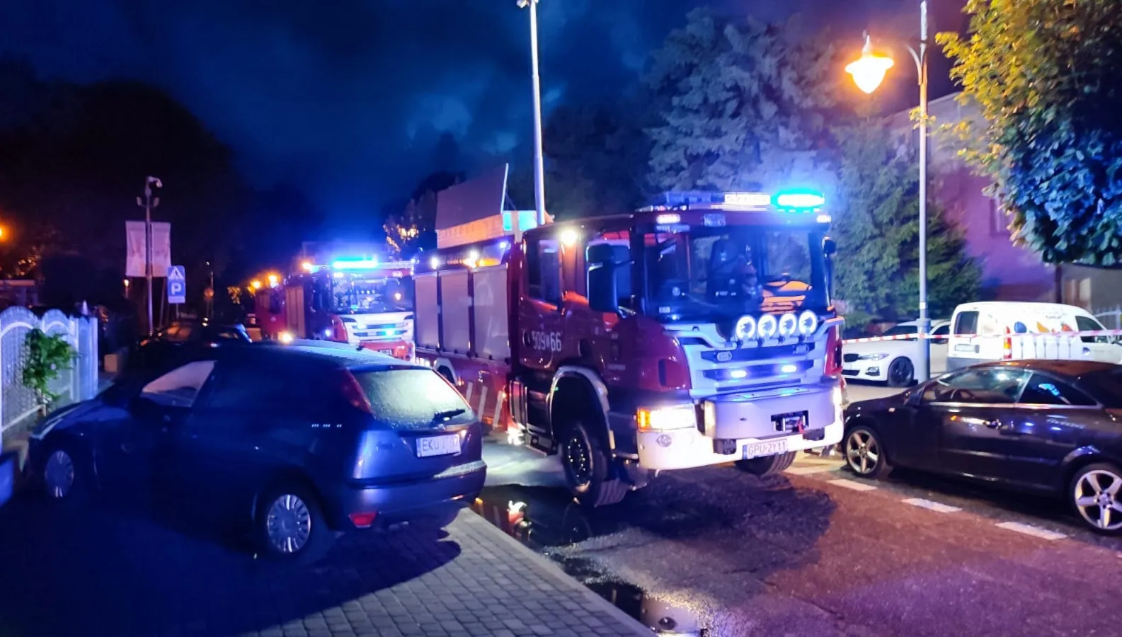 Pożar  przyczepy kempingowej. Znaleziono ciało