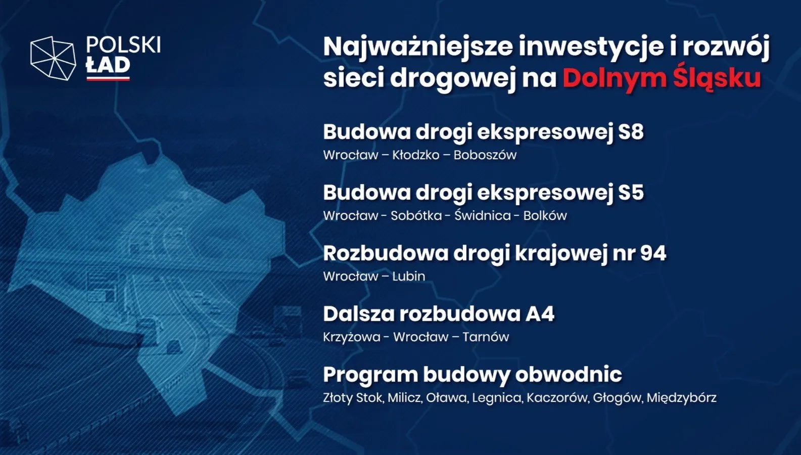 Jakie drogi rząd zbuduje na Dolnym Śląsku?