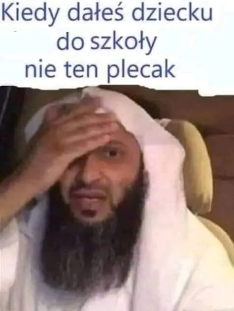 Nie ten plecak...