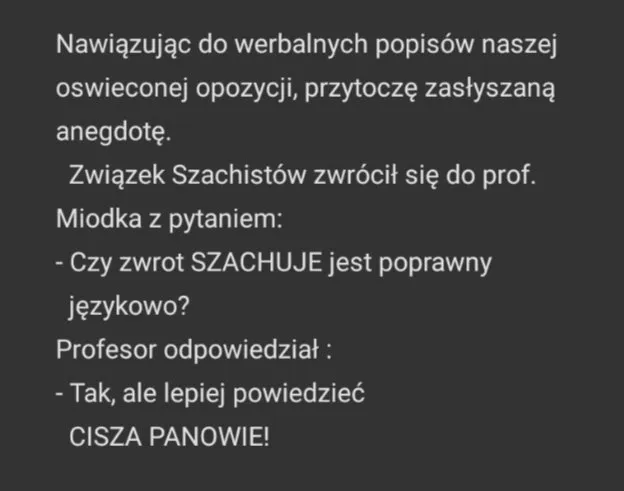 Cisza, panowie