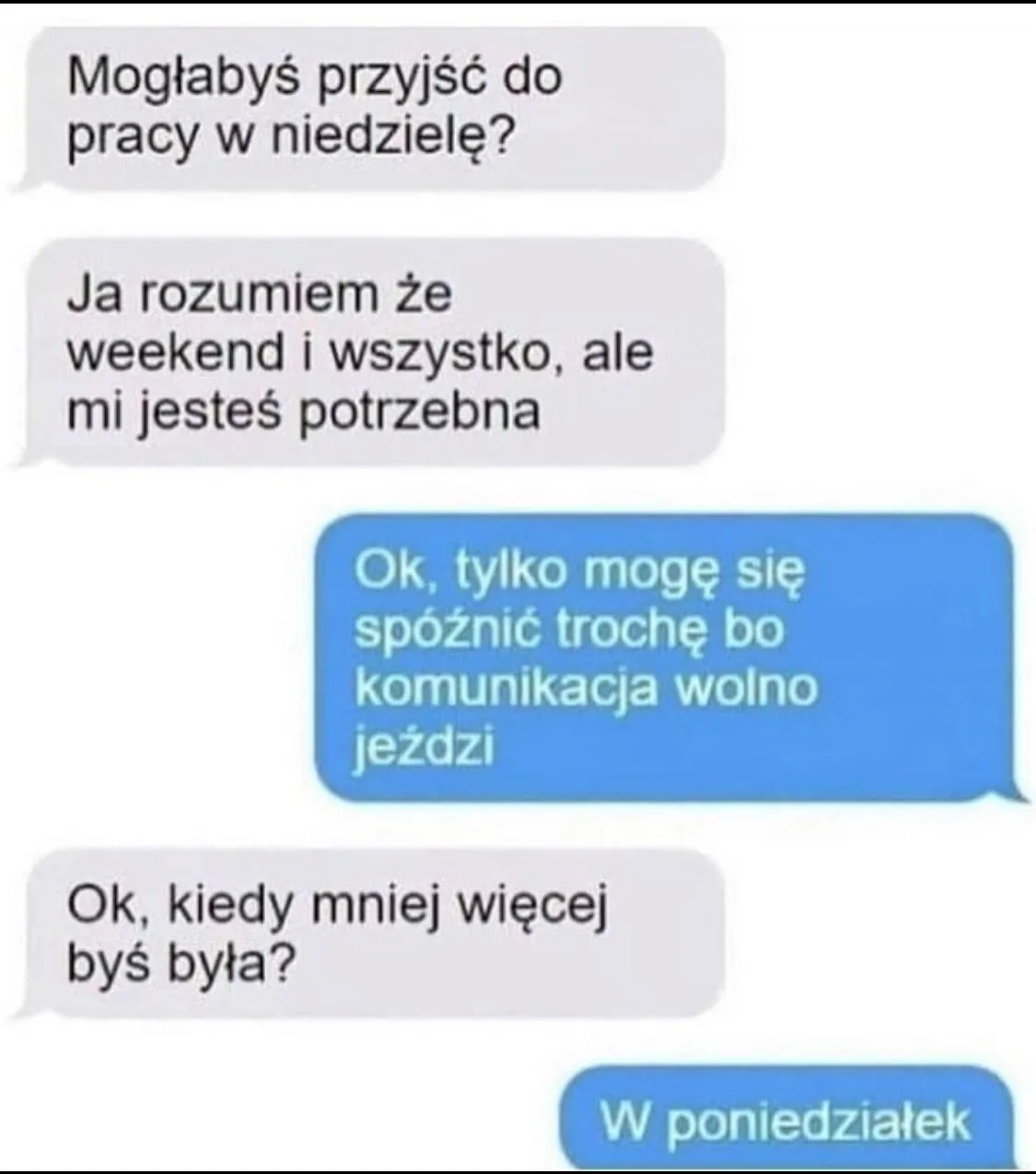 Praca w niedzielę