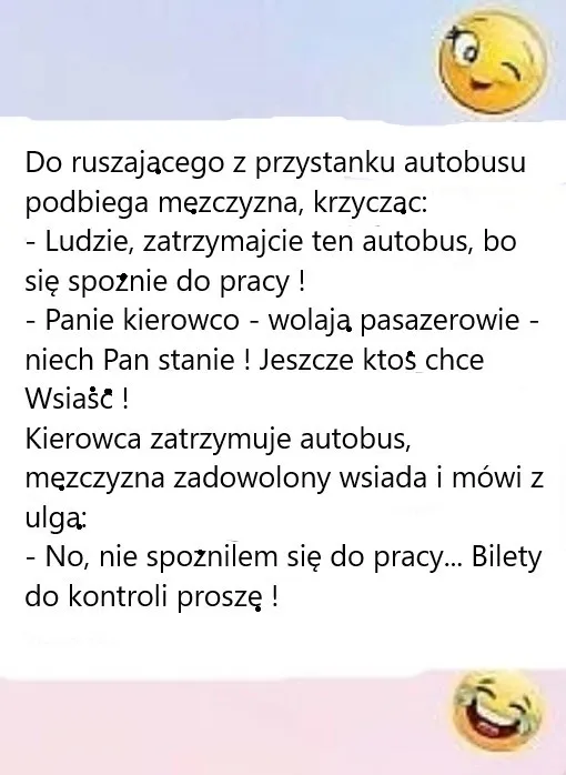 Bo się spóźnię!