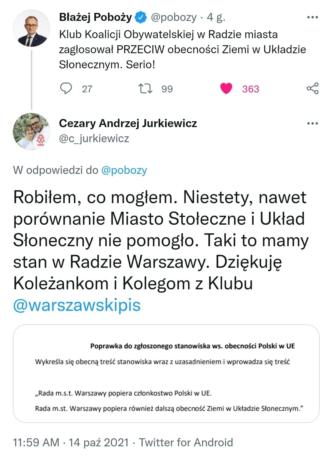Zawsze przeciw
