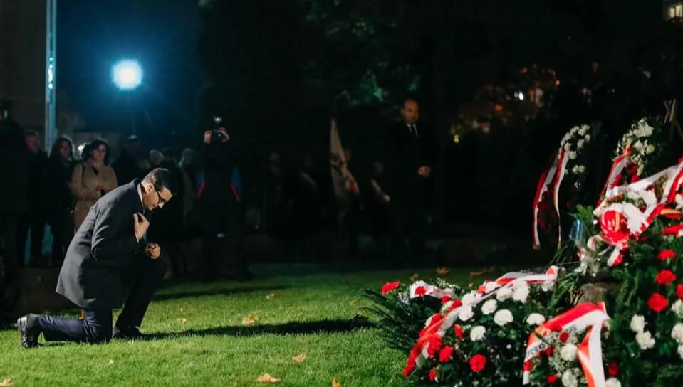 Premier odwiedził grób bł. ks. Popiełuszki