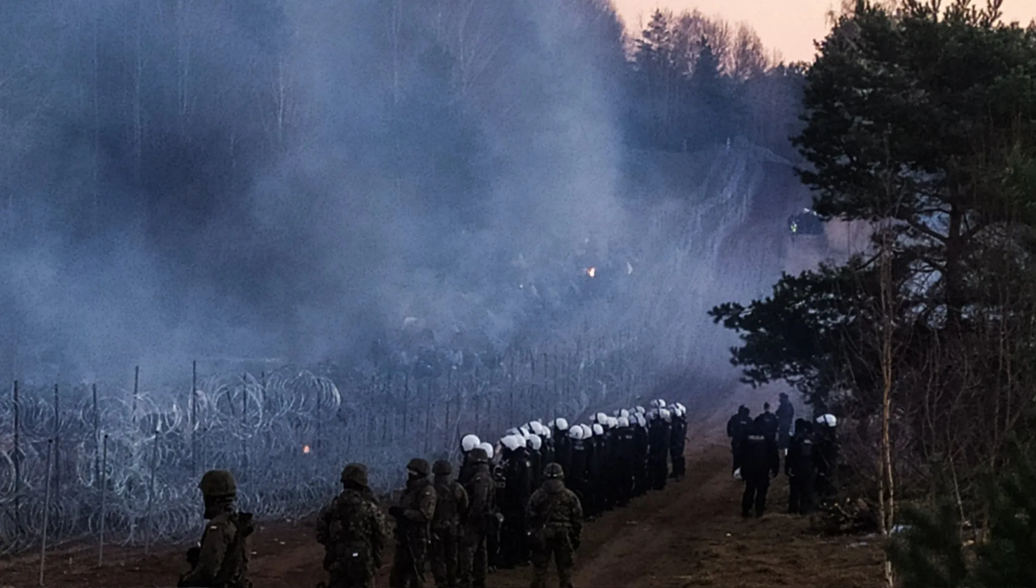 Agresywny atak i zniszczone ogrodzenie. Policja uspokaja: Wojsko Polskie już je odbudowało [FILM]