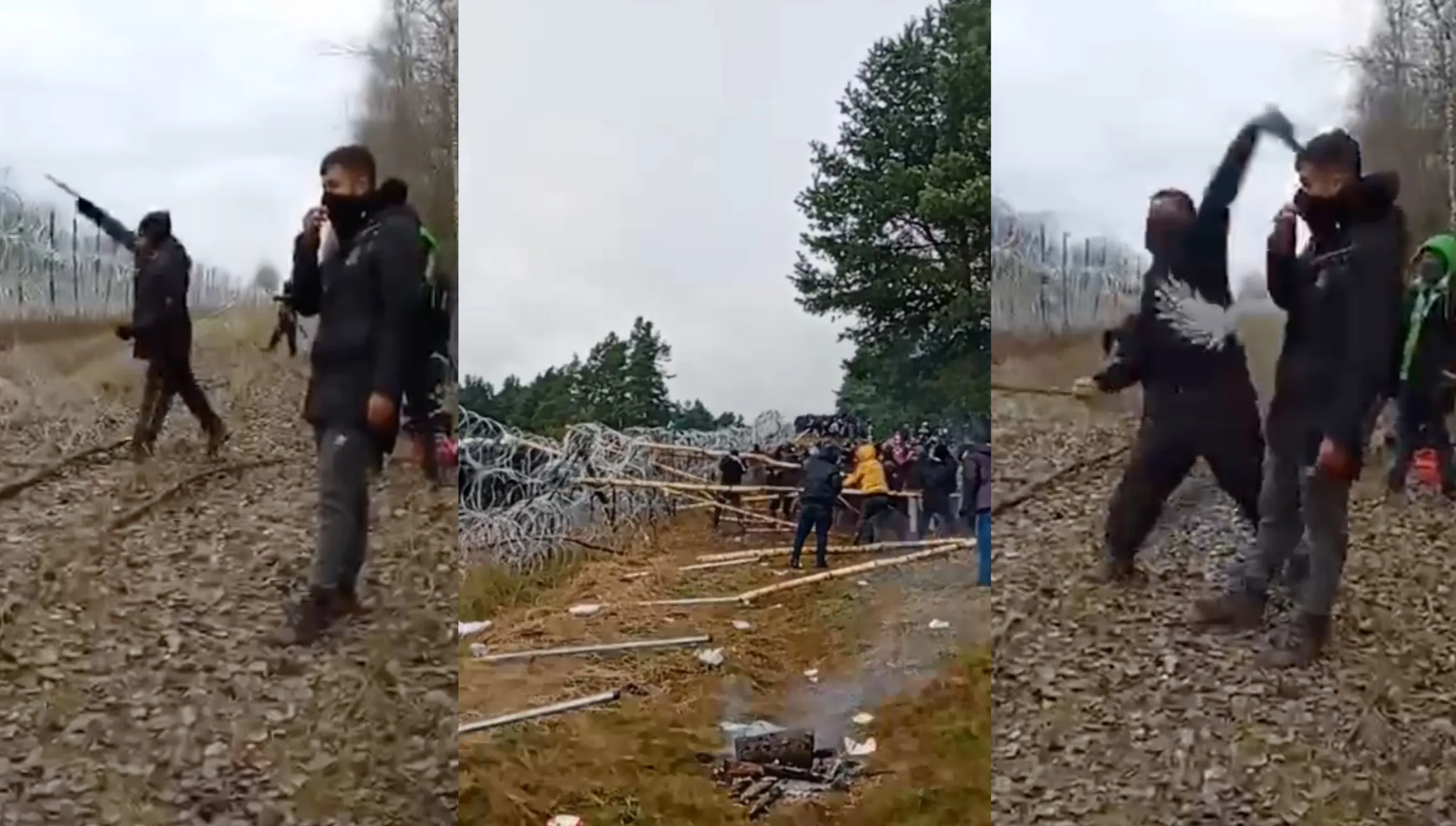 Rozbój na granicy. Migranci sami siebie nagrywają - wszystko trafia do sieci. ZOBACZ FILMY