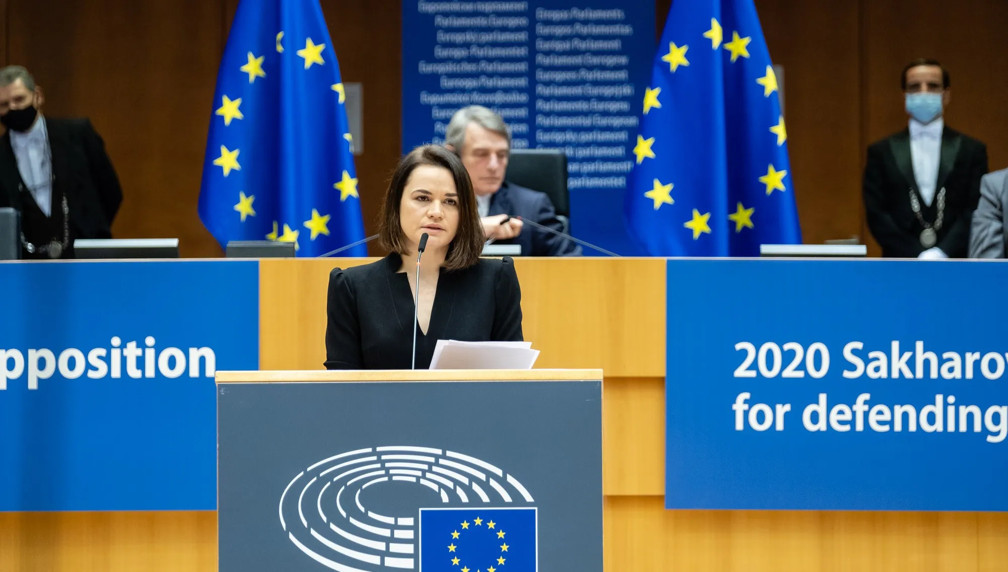 Cichanouska w PE zaapelowała do Polski i Litwy. Skrytykowała zachodnie media