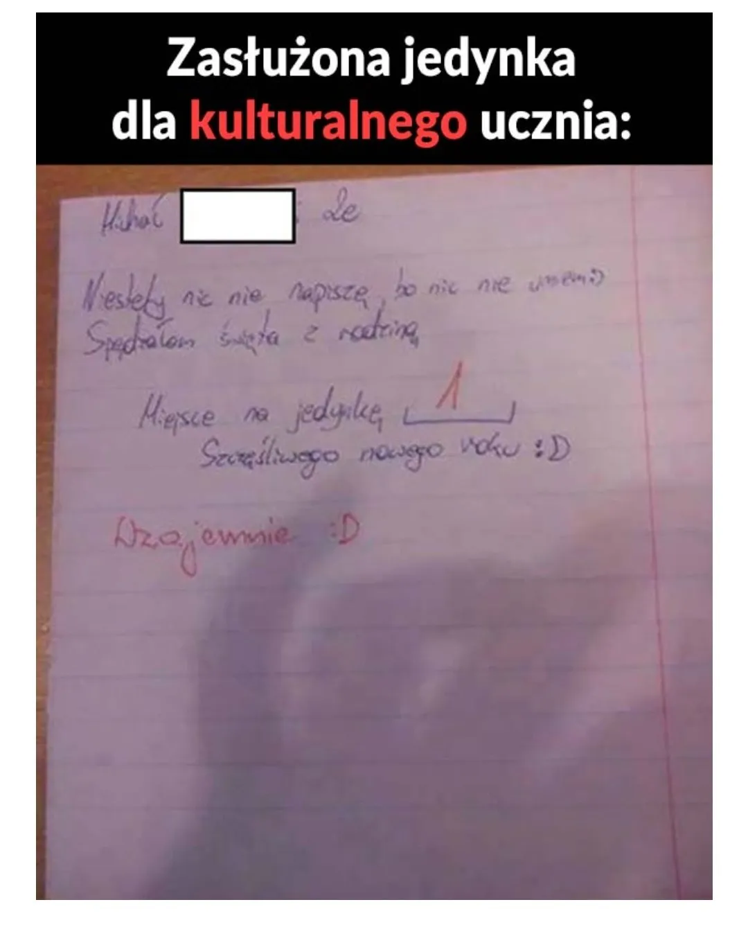 Zasłużona jedynka