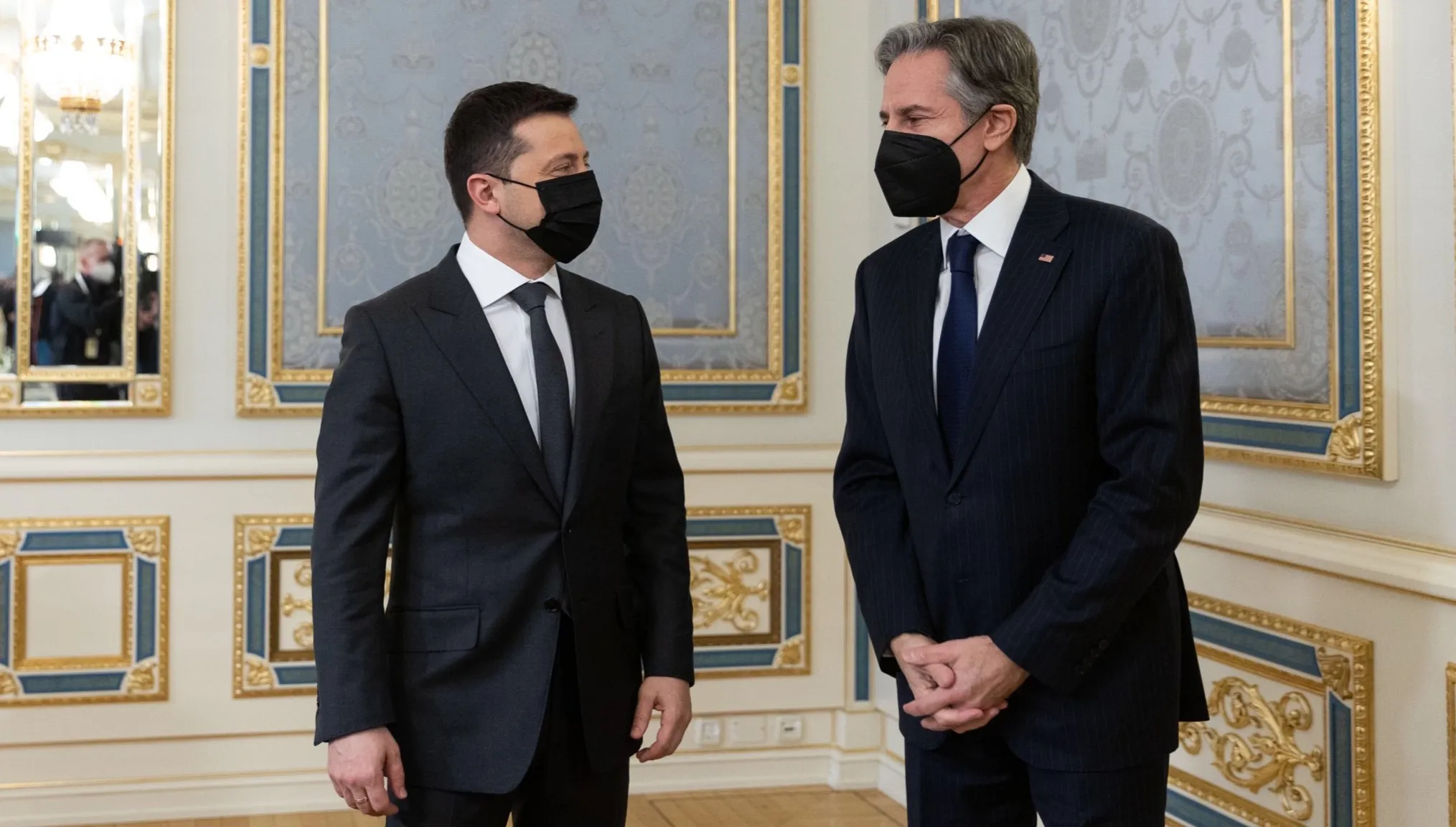 Zełenski spotkał się z Blinkenem