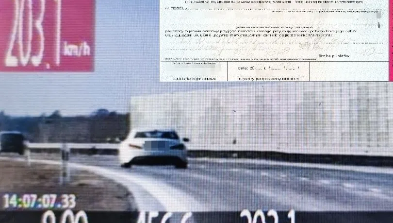 Z dziećmi i psami jechał ponad 200 km/h