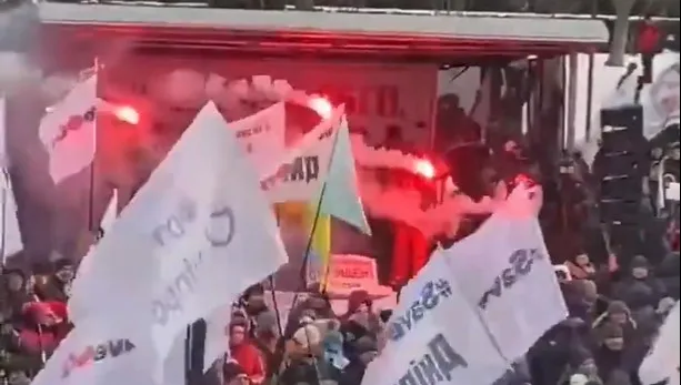 Kijów: Starcia przedsiębiorców z policją
