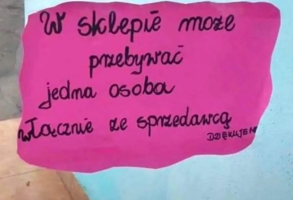 Jedna osoba!